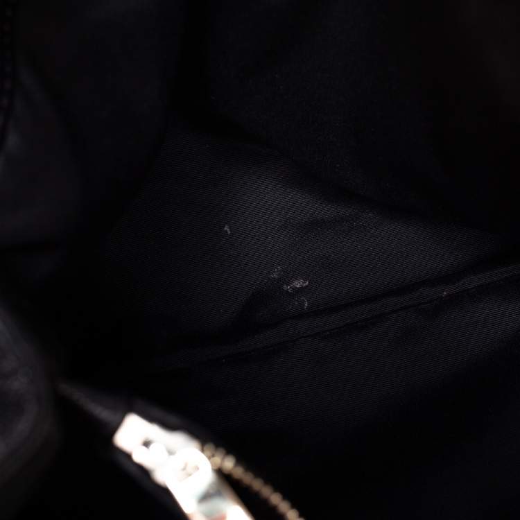 Pre Owned Carolina Herrera Black Quilted Leather Shopper Tote