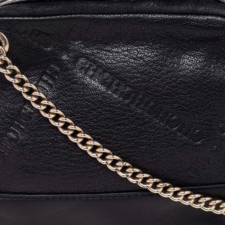 Pre Owned CH Carolina Herrera Black Leather Shoulder Bag