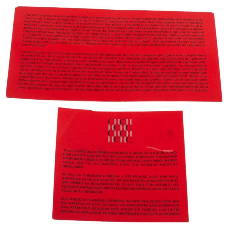 Pre Owned Carolina Herrera Multicolor Logo Print Leather Open Tote