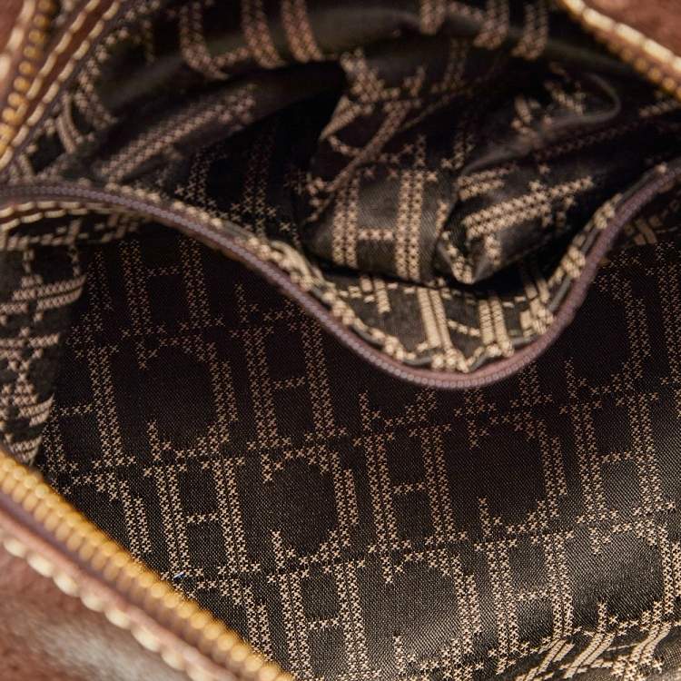 Pre Owned Carolina Herrera Brown Leather Satchel