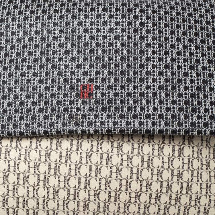 Pre Owned CH Carolina Herrera Multicolor Monogram Coated Canvas Leather Flap Top Handle Bag