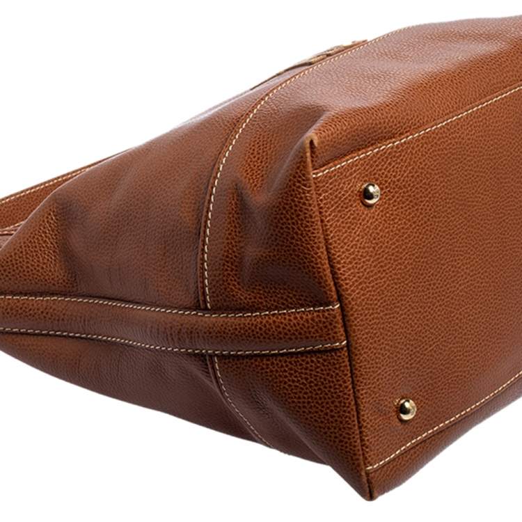 Pre Owned CH Carolina Herrera Brown Leather Hobo