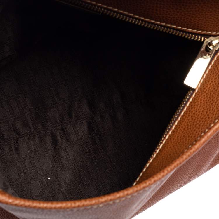 Pre Owned CH Carolina Herrera Brown Leather Hobo