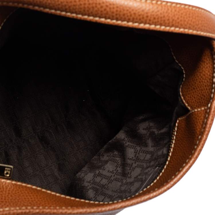 Pre Owned CH Carolina Herrera Brown Leather Hobo