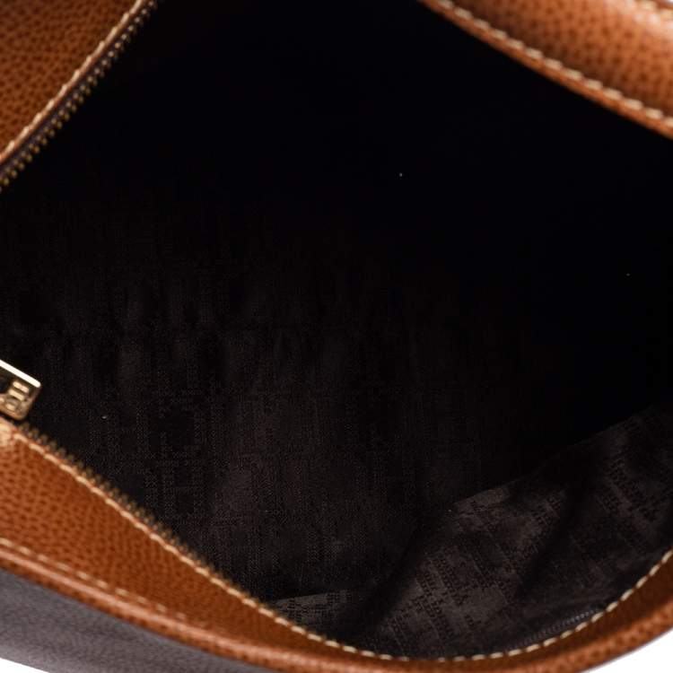 Pre Owned CH Carolina Herrera Brown Leather Hobo