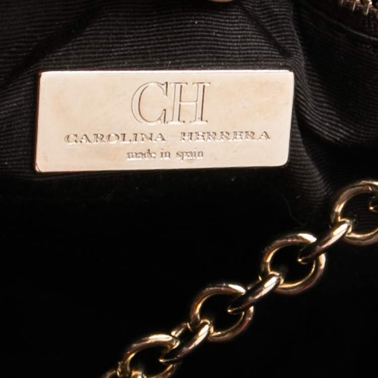 Pre Owned CH Carolina Herrera Multicolor Coated Canvas And Leather Front Pocket Tote