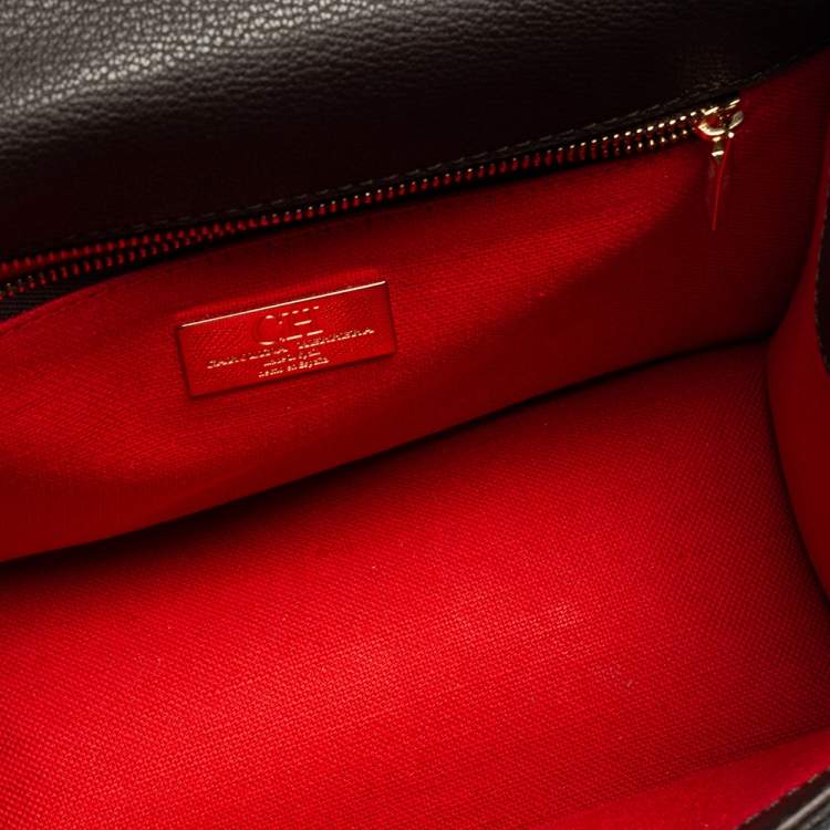 Pre Owned CH Carolina Herrera Multicolor Monogram Coated Canvas and Leather Top Handle Bag
