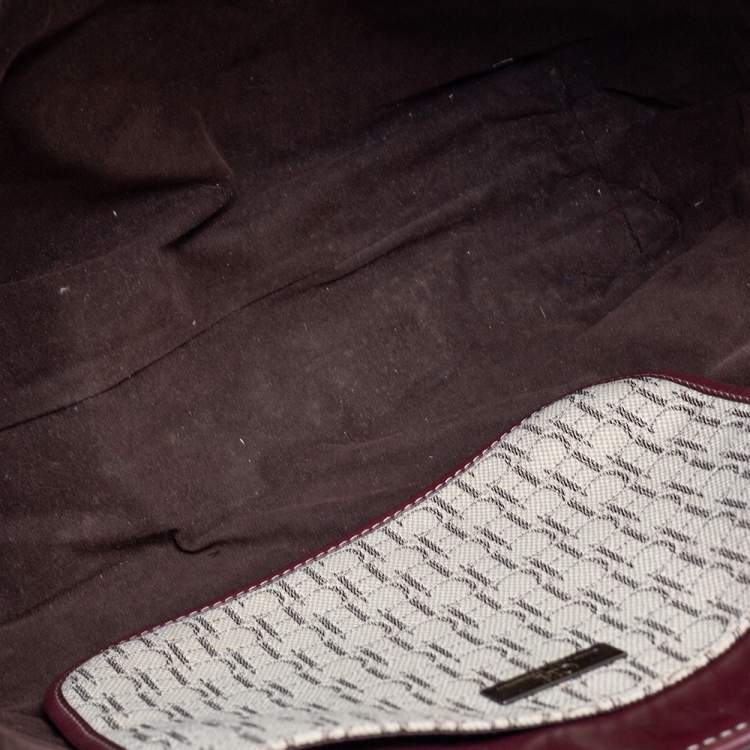 Pre Owned Carolina Herrera Multicolor Monogram Canvas And Leather Shopper Tote