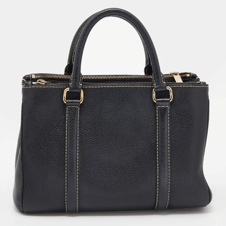 مملوكة مسبقًا CH Carolina Herrera Black Leather Tote