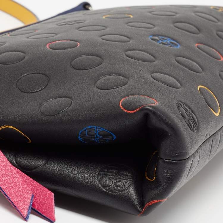 مملوكة مسبقًا CH Carolina Herrera Black Leather Crossbody Bag