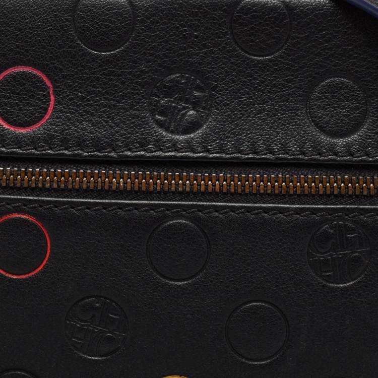 مملوكة مسبقًا CH Carolina Herrera Black Leather Crossbody Bag