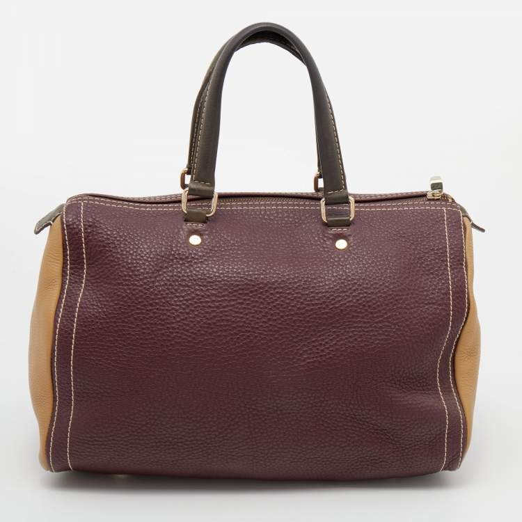 Pre Owned CH Carolina Herrera Multicolor Leather Large Andy Boston Bag