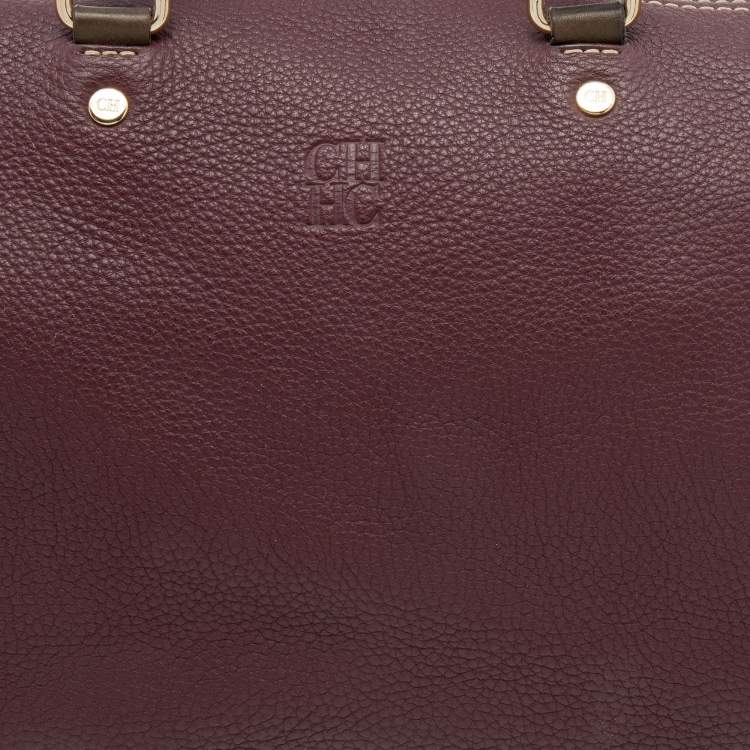 Pre Owned CH Carolina Herrera Multicolor Leather Large Andy Boston Bag