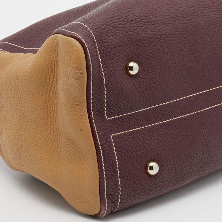 Pre Owned CH Carolina Herrera Multicolor Leather Large Andy Boston Bag