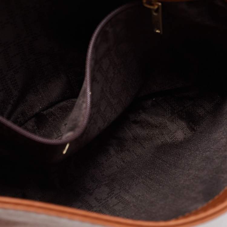 مملوكة مسبقًا  CH Carolina Herrera Brown Leather New Baltazar Flap Shoulder Bag 
