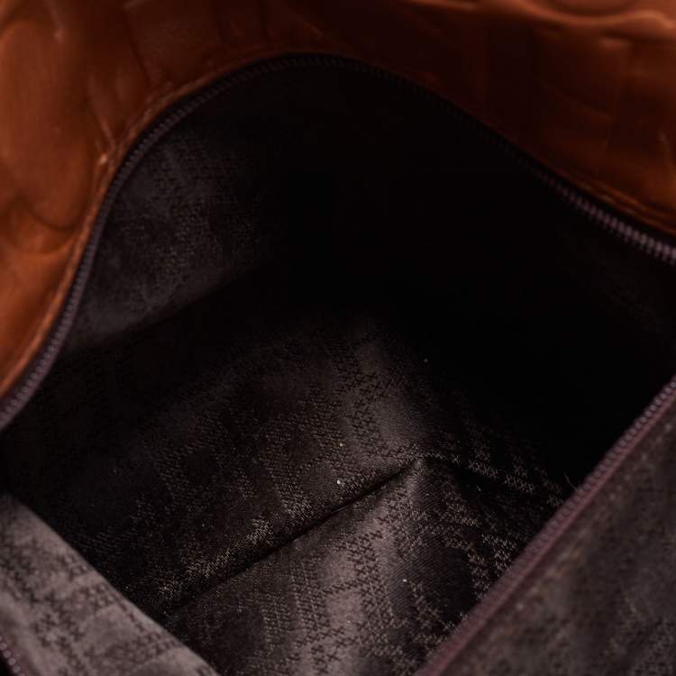مملوكة مسبقًا  CH Carolina Herrera Brown Leather New Baltazar Flap Shoulder Bag 
