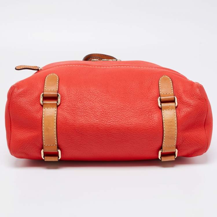 Pre Owned CH Carolina Herrera Red Leather Tote