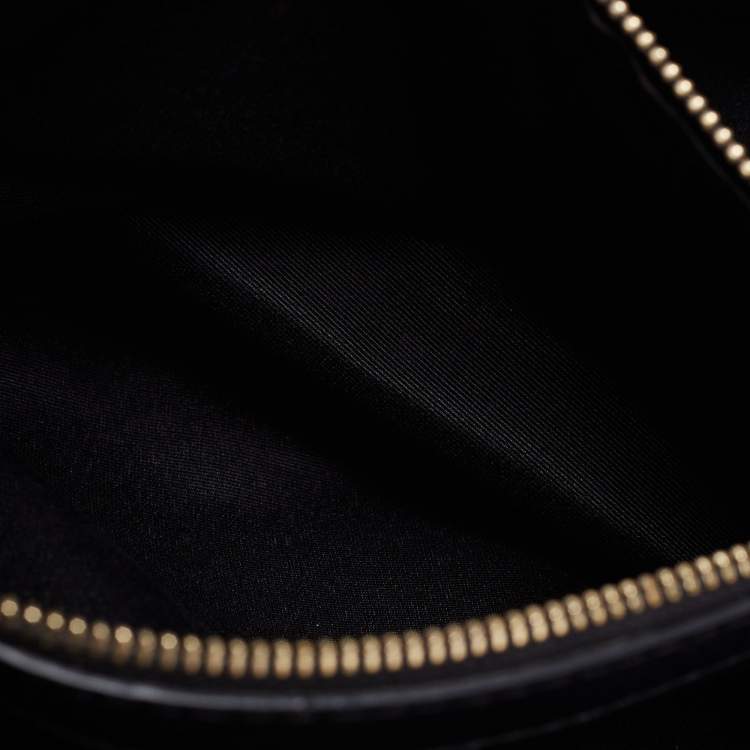 Pre Owned CH Carolina Herrera Black Quilted Leather Chain Shopper Tote