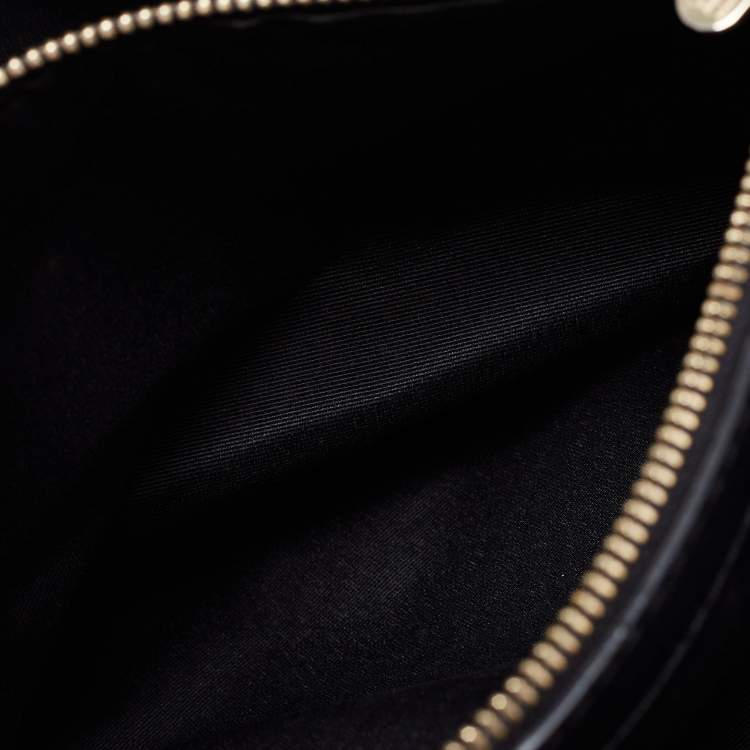 Pre Owned CH Carolina Herrera Black Quilted Leather Chain Shopper Tote