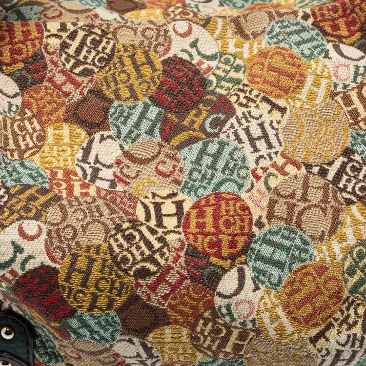 Pre Owned CH Carolina Herrera Multicolour Canvas And Leather Tote