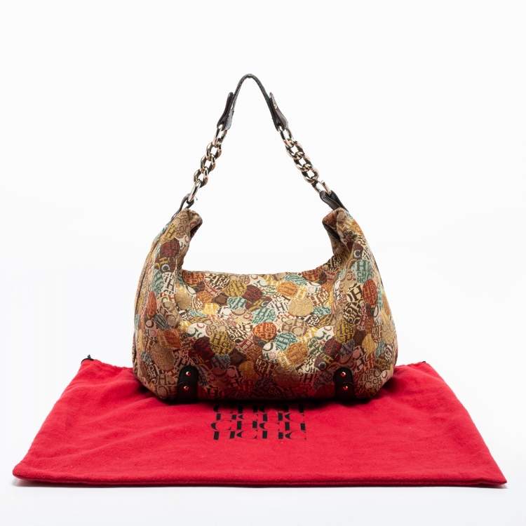Pre Owned CH Carolina Herrera Multicolour Canvas And Leather Tote