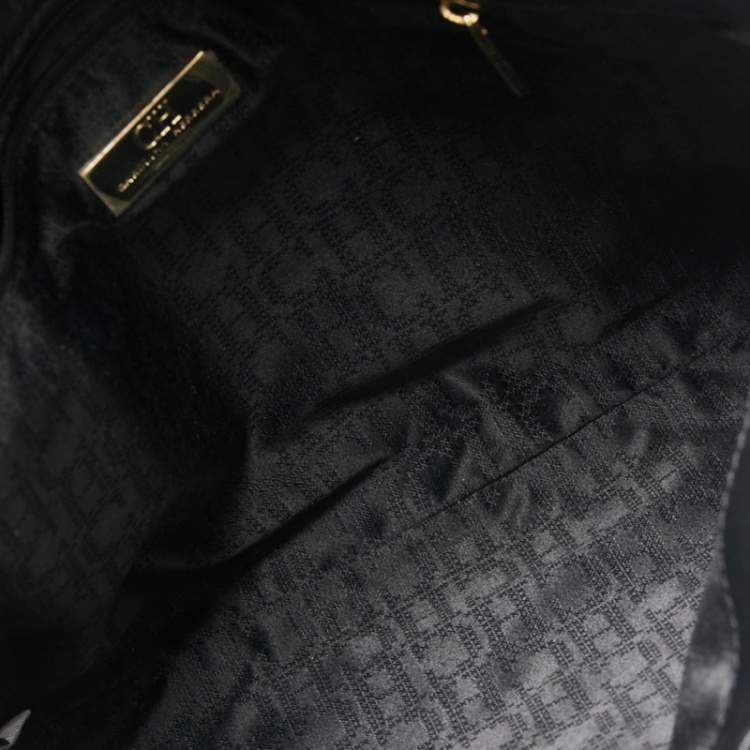 Pre Owned CH Carolina Herrera Black Leather Chain Flap Shoulder Bag