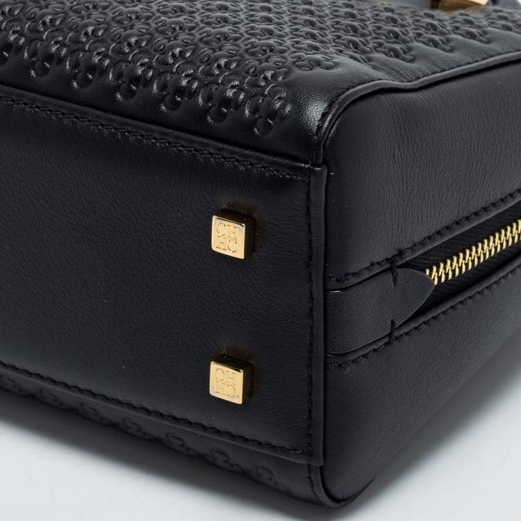 مملوكة مسبقًا CH Carolina Black Leather Baron Bag
