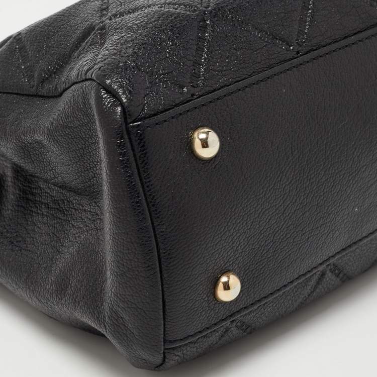 Pre Owned CH Carolina Herrera Black Quilted Leather Chain Shoulder Bag