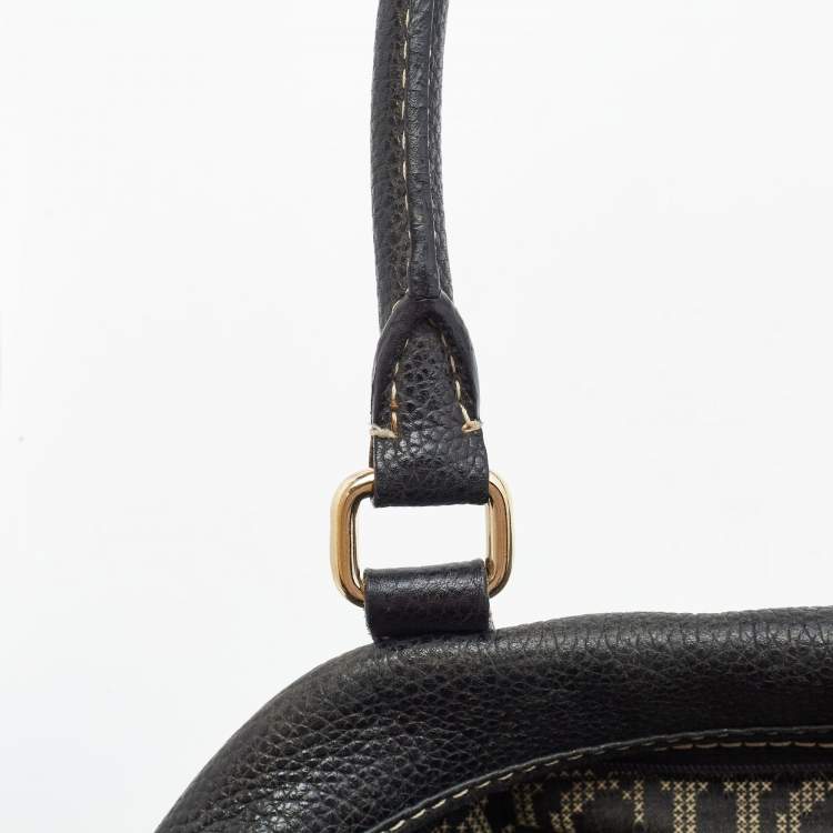 Pre Owned Carolina Herrera Black Leather Large Matteo Tote