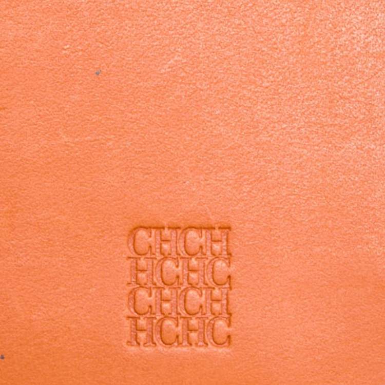 Pre Owned CH Carolina Herrera Multicolor Monogram Canvas and Leather Continental Wallet