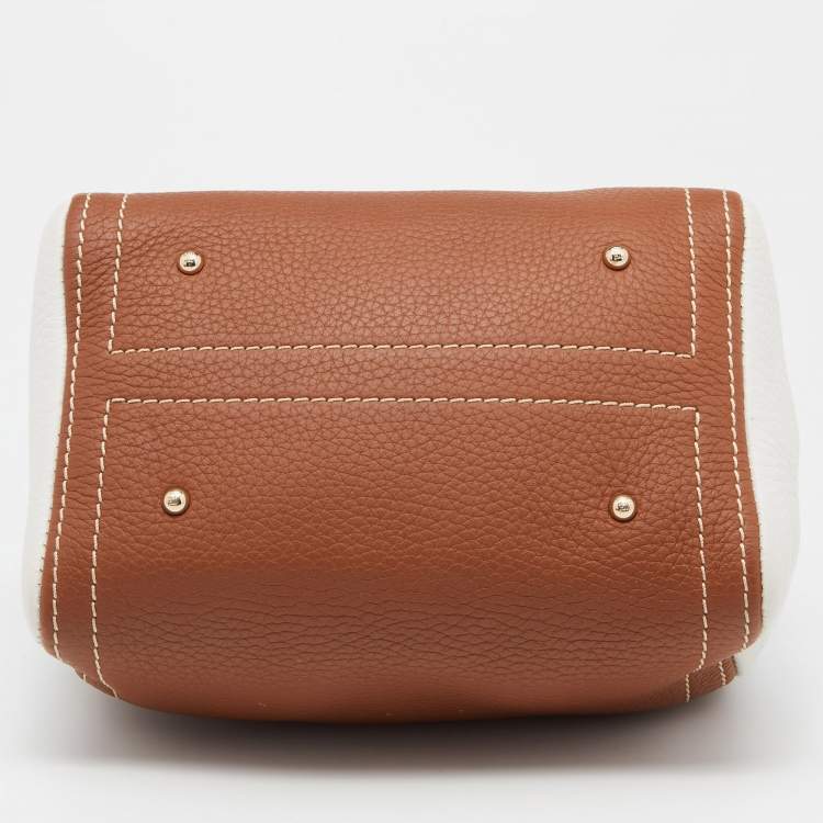 Pre Owned CH Carolina Herrera Tricolour Leather Zip Crosbody Bag