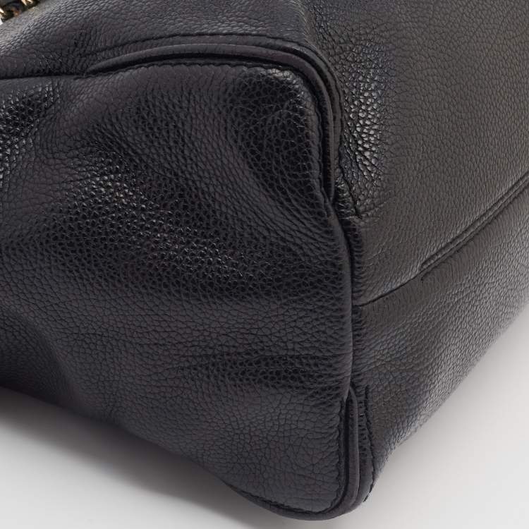Pre Owned  CH Carolina Herrera Black Leather Satchel