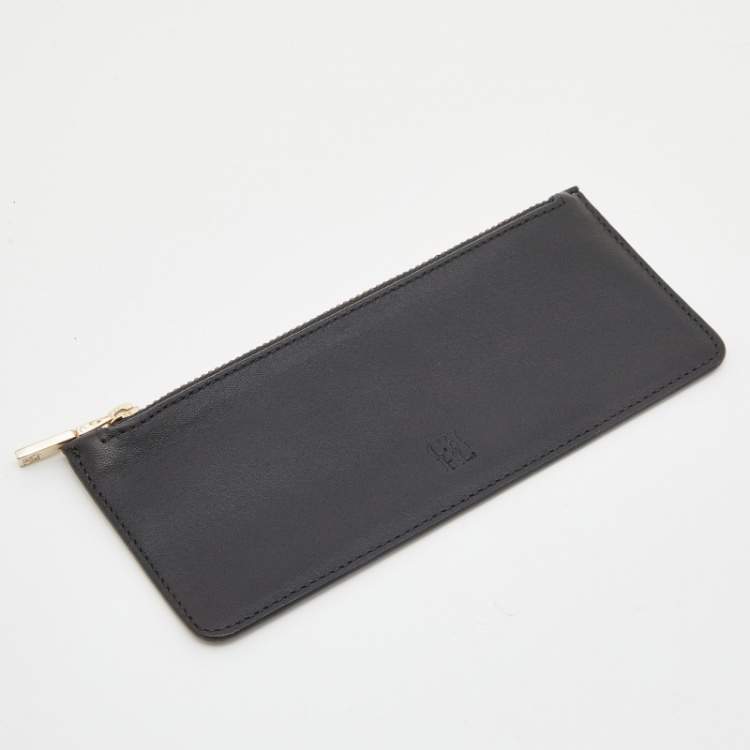 Pre Owned CH Carolina Herrera Black Quilted Leather Continental Wallet 