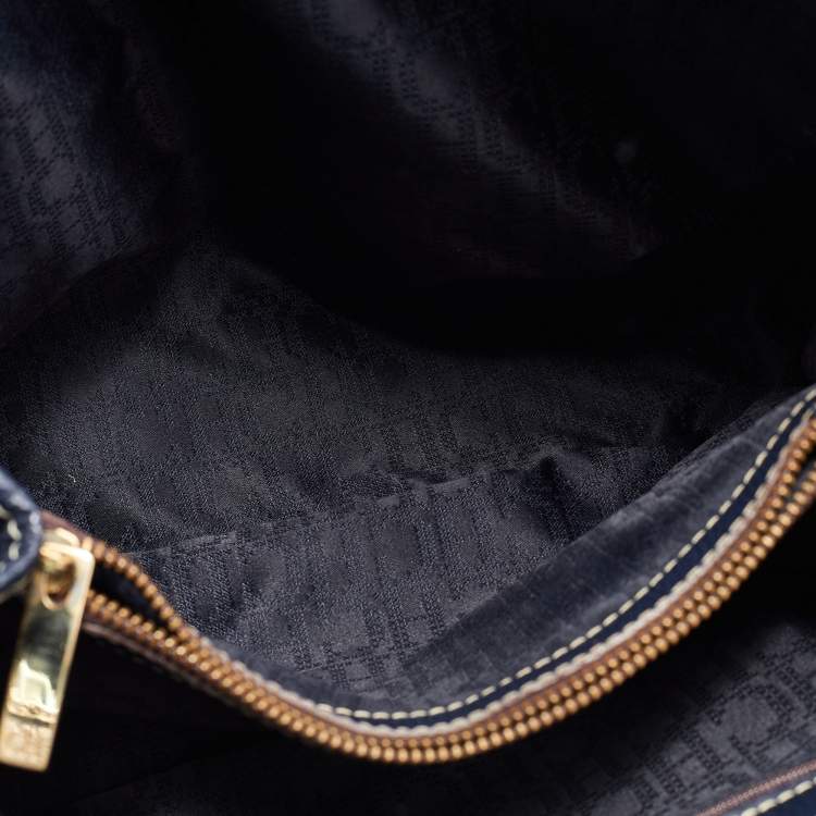 Pre Owned CH Carolina Herrera Blue Leather Andy Tote