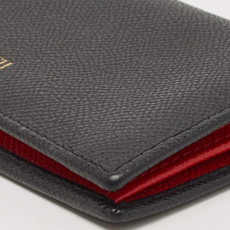 Pre Owned  CH Carolina Herrera Black Leather Bifold Wallet