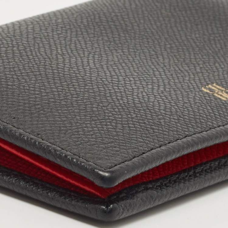 Pre Owned  CH Carolina Herrera Black Leather Bifold Wallet