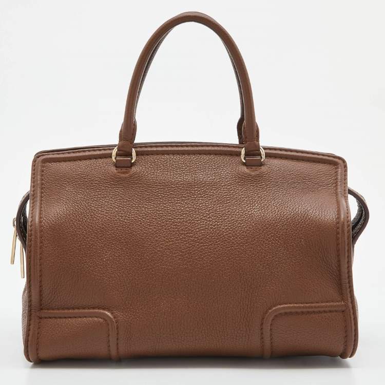 Pre Owned CH Carolina Herrera Brown Leather Satchel