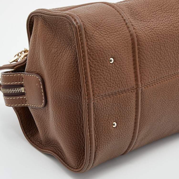 Pre Owned CH Carolina Herrera Brown Leather Satchel