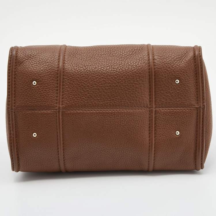 Pre Owned CH Carolina Herrera Brown Leather Satchel