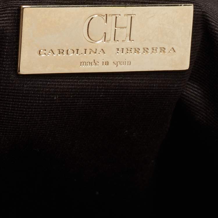 Pre Owned Carolina Herrera Brown Leather Matteo Tote