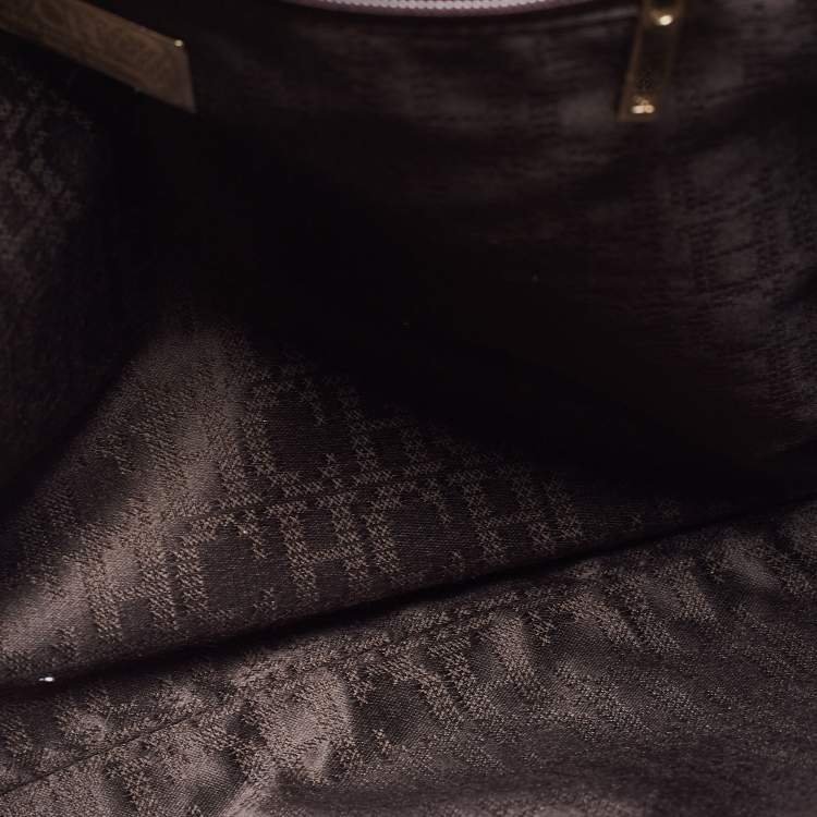 Pre Owned Carolina Herrera Brown Leather Flap Chain Shoulder Bag