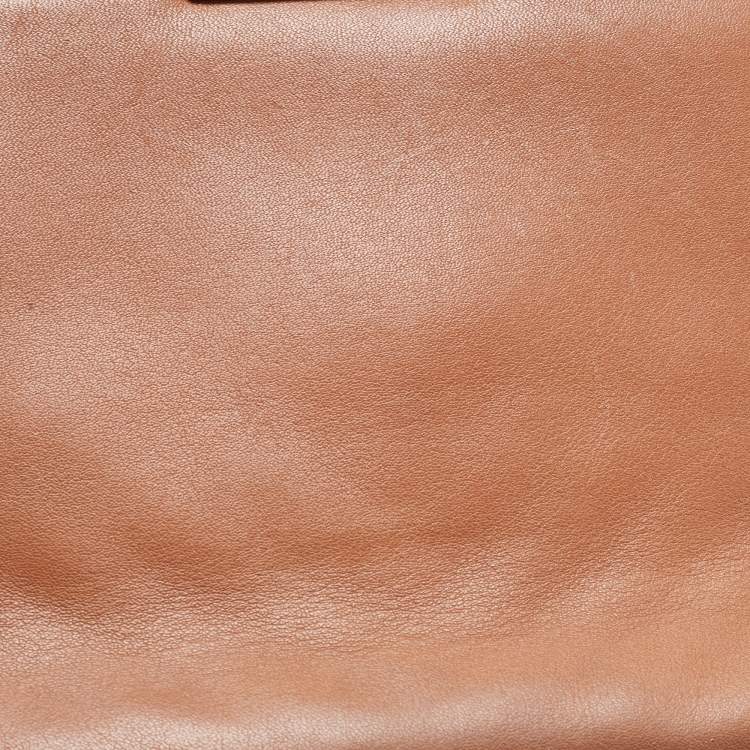Pre Owned CH Carolina Herrera Light Pink Quilted Leather Flap Bag