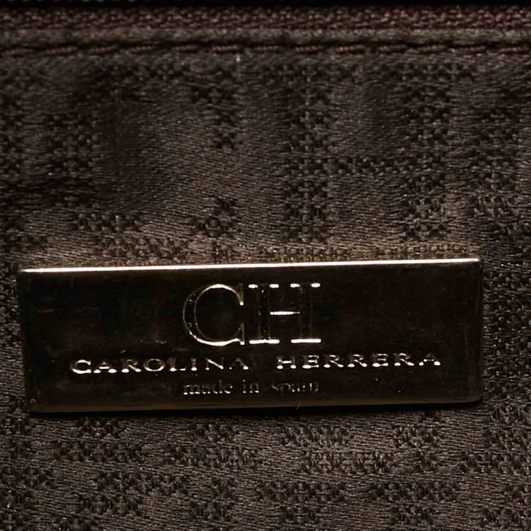 Pre Owned CH Carolina Herrera Red Leather New Baltazar Flap Shoulder Bag
