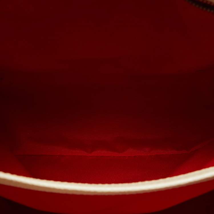 Pre Owned CH Carolina Herrera Tricolor Monogram Canvas and Leather Matryoshka Locked Bucket Bag