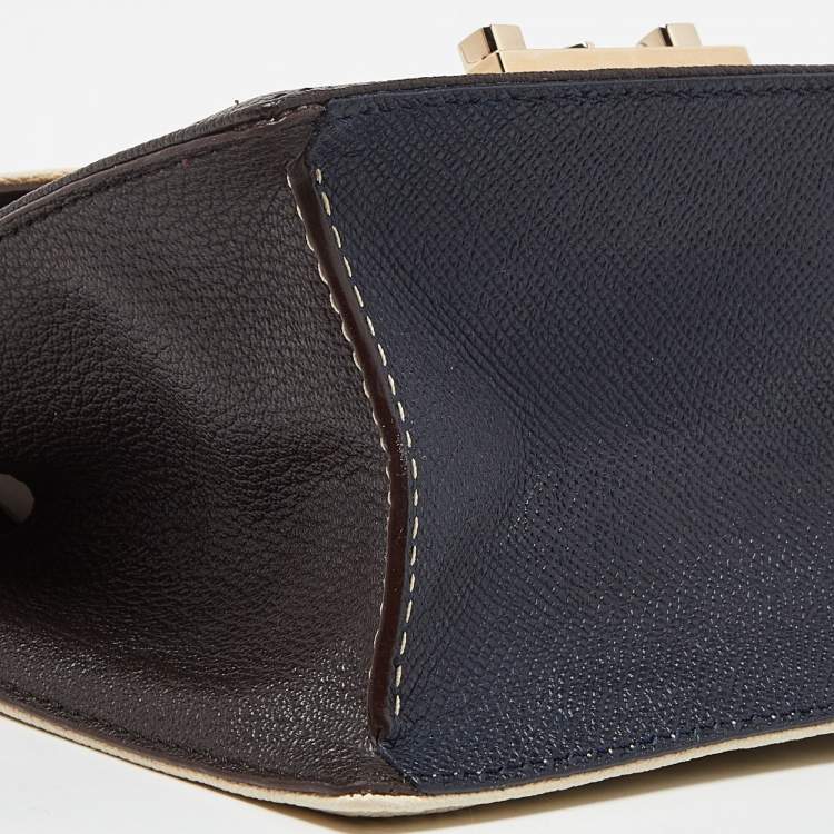 Pre Owned CH Carolina Herrera Multicolor Monogram Coated Canvas and Leather Chain Bag