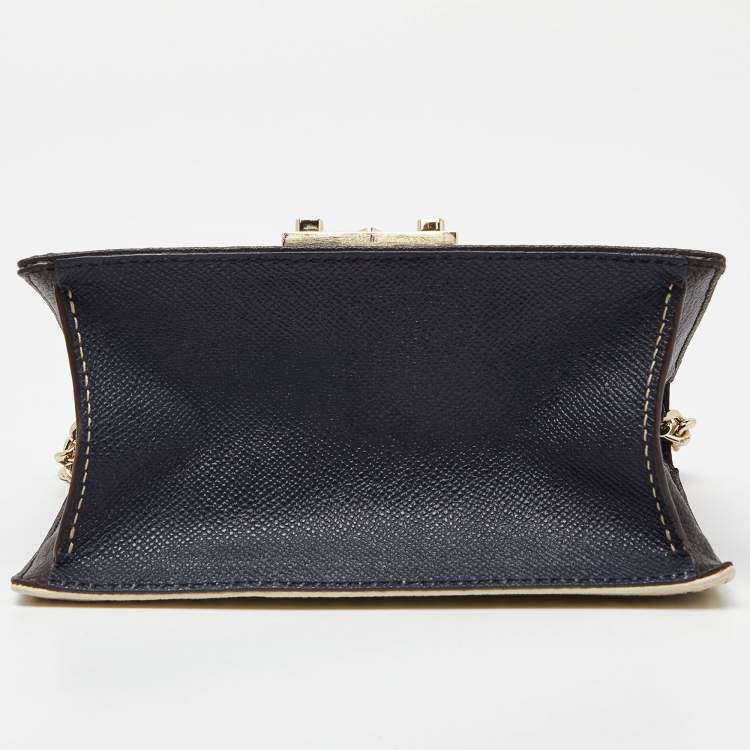 Pre Owned CH Carolina Herrera Multicolor Monogram Coated Canvas and Leather Chain Bag