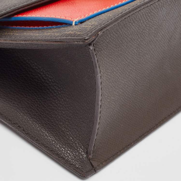 Pre Owned CH Carolina Herrera Multicolor Signature Coated Canvas and Leather Small Carry on Bandoulière Bag