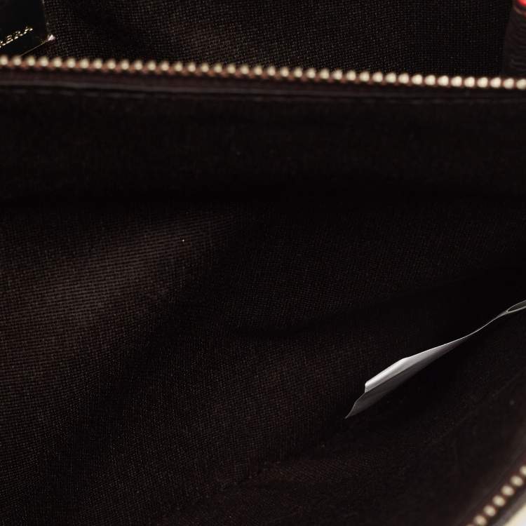 Pre Owned CH Carolina Herrera Multicolor Signature Coated Canvas and Leather Envelope Shoulder Bag