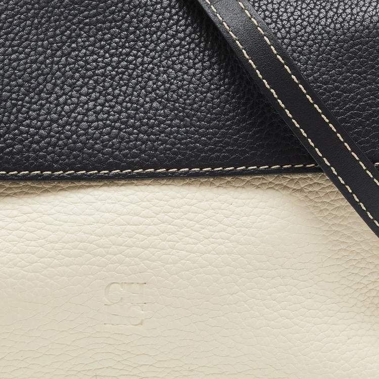 Pre Owned CH Carolina Herrera Leather Flap Top Handle Bag