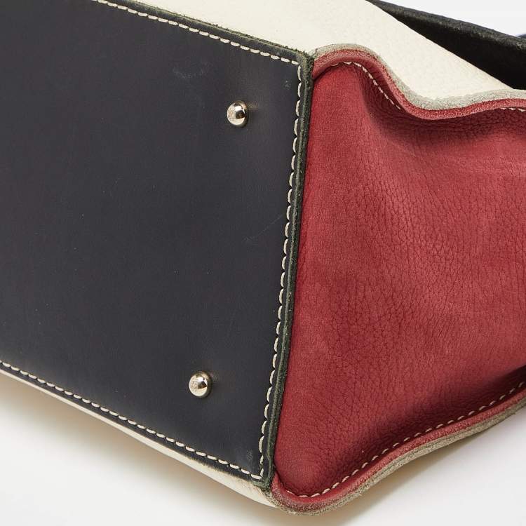 Pre Owned CH Carolina Herrera Leather Flap Top Handle Bag